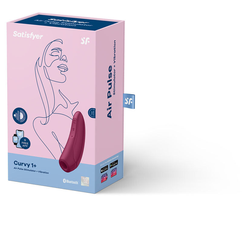 Satisfyer Curvy 1+ Red | Pressure Wave & Vibration | App-Controlled