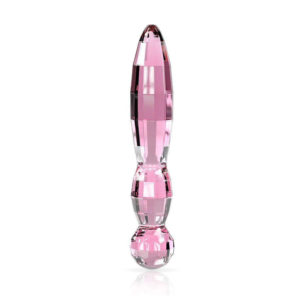 JimmyJane Dillenia Cissus Clear Pink Glass Dildo (19.5cm)