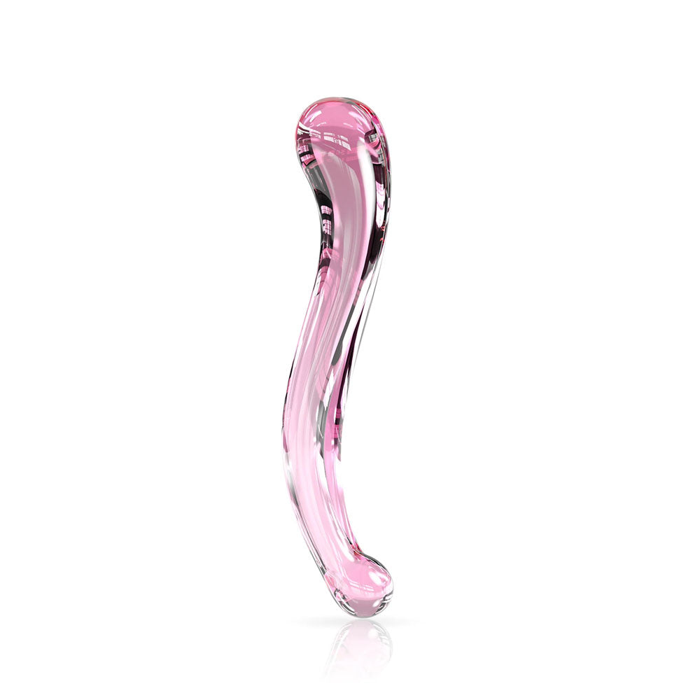 JimmyJane Dillenia Gama Handcrafted Glass Dildo - Curved G-Spot Design (24.6cm)