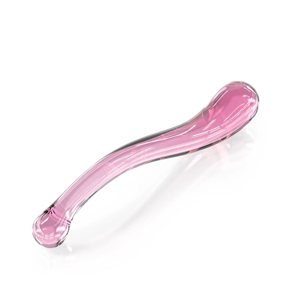 JimmyJane Dillenia Gama Handcrafted Glass Dildo - Curved G-Spot Design (24.6cm)