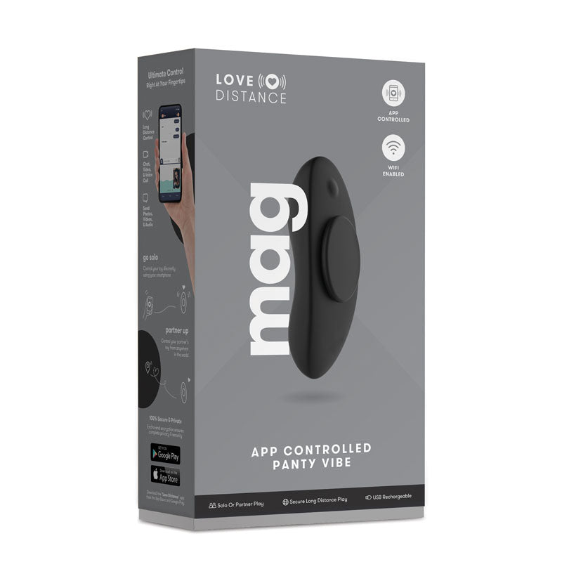 Love Distance MAG Panty Vibrator with Travel Bag | App-Controlled, Discreet & Portable