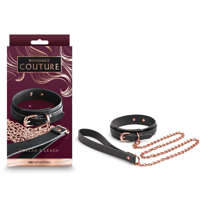 Bondage Couture Collar & Leash - Safe, Comfortable & Durable