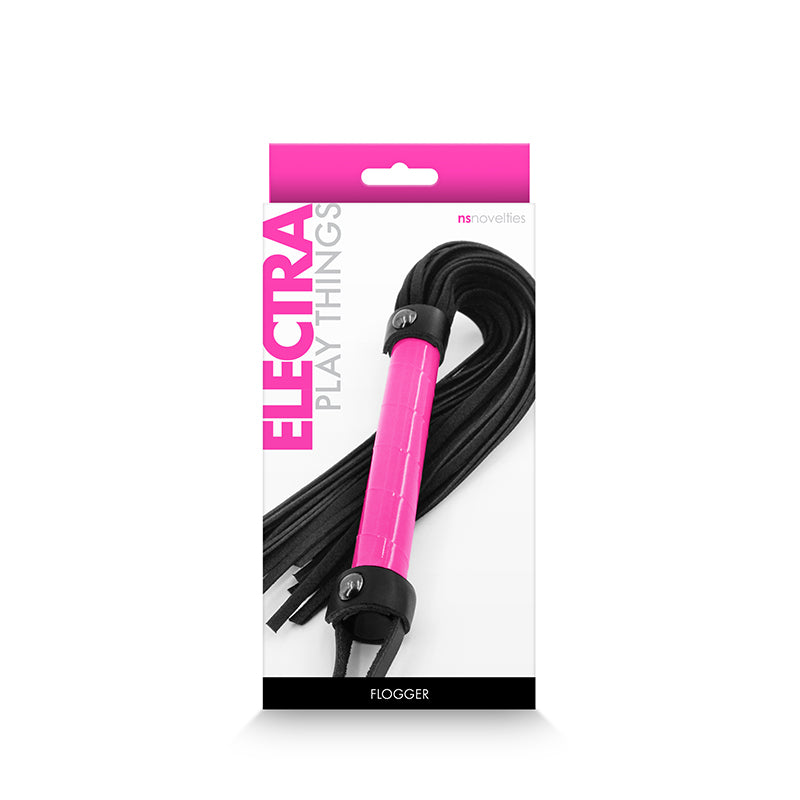 Electra Pink Flogger Whip - Lightweight with Comfortable Grip
