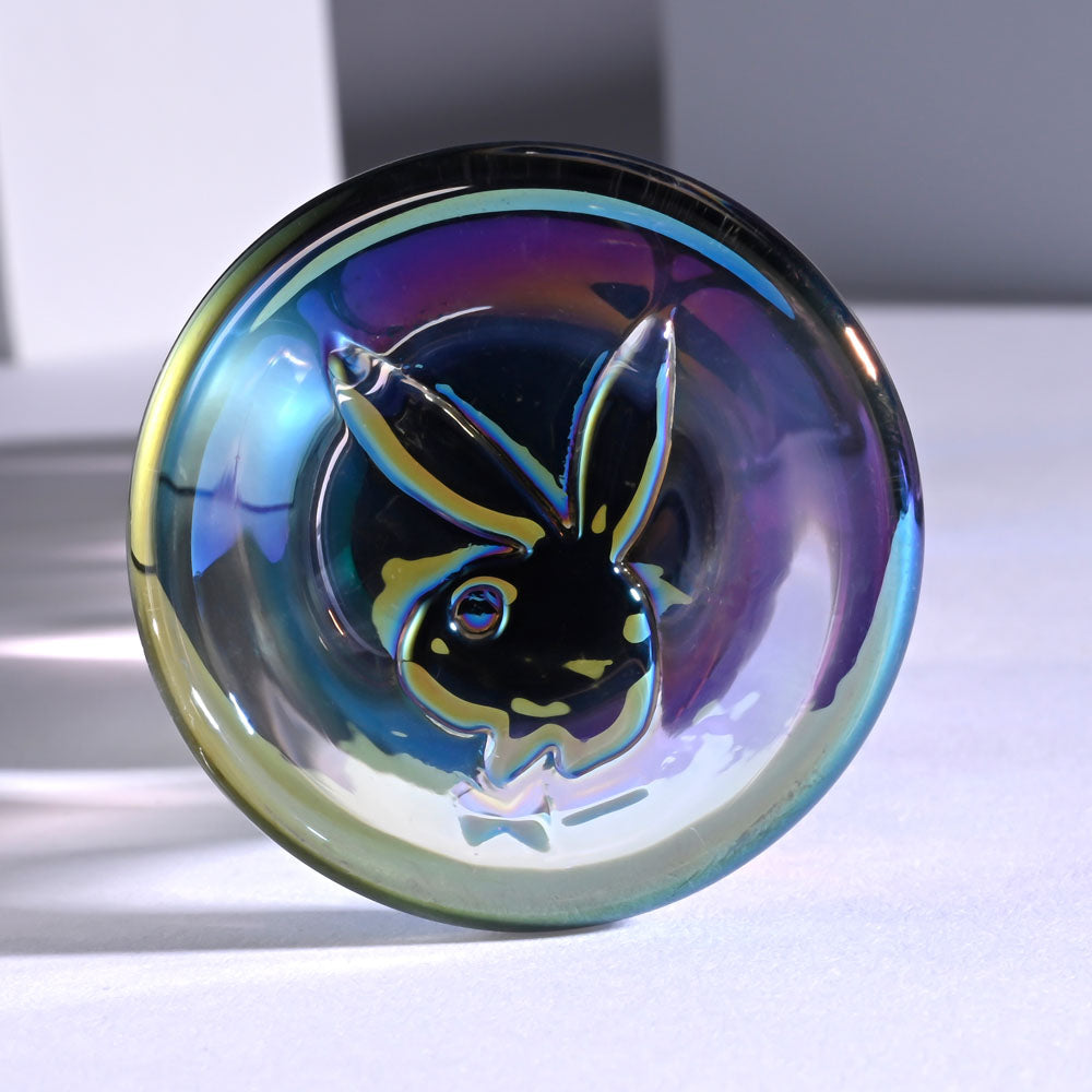 Playboy Jewels Wand Glass Dildo - Beaded Shaft (20.3cm)