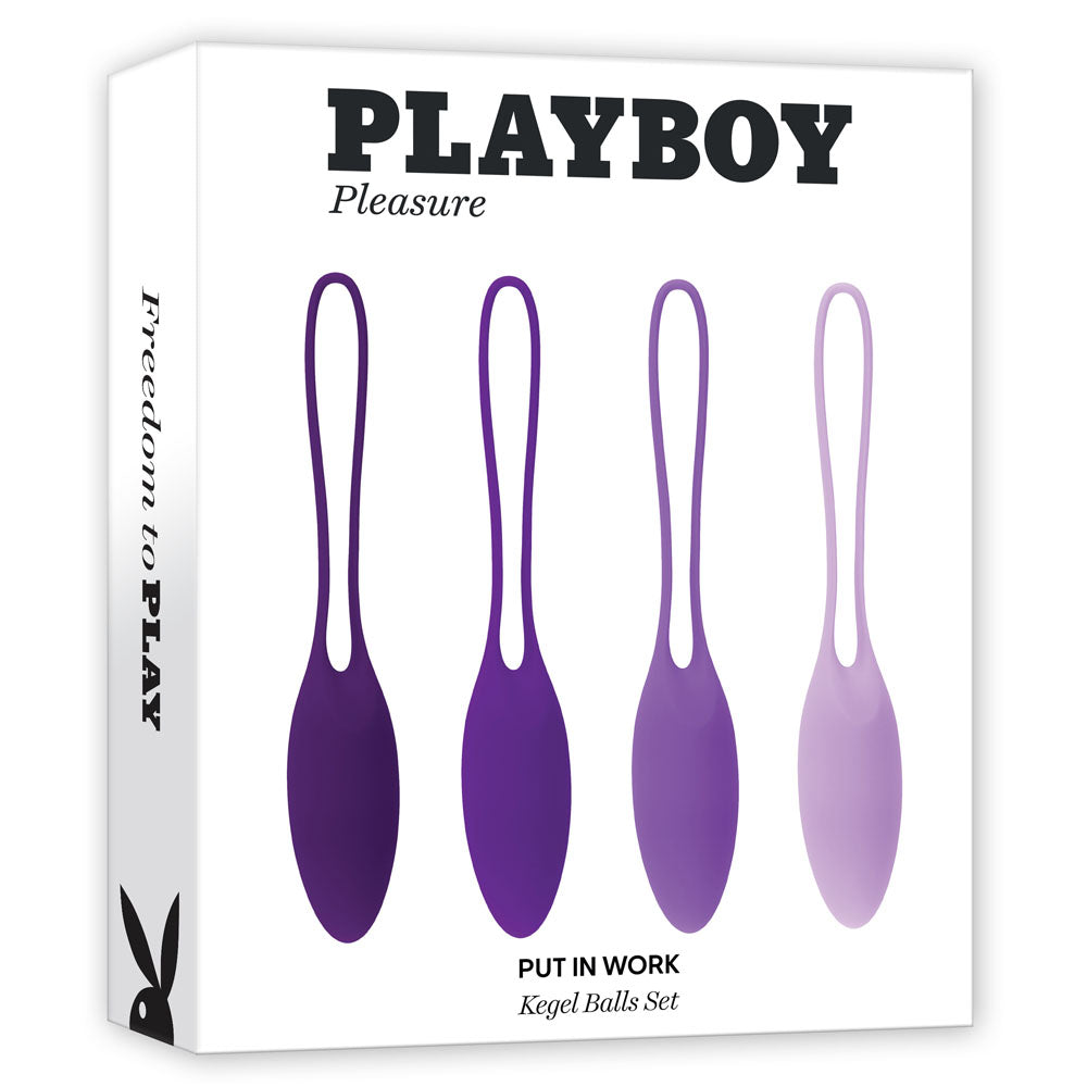 Playboy Pleasure Put in Work Kegel Balls | 4 Graduated Weights | Waterproof