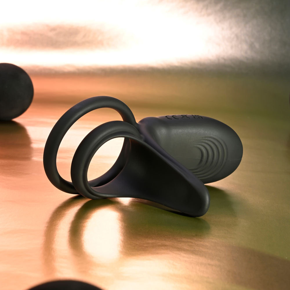 Playboy Pleasure Just Right Vibrating Cock & Ball Ring