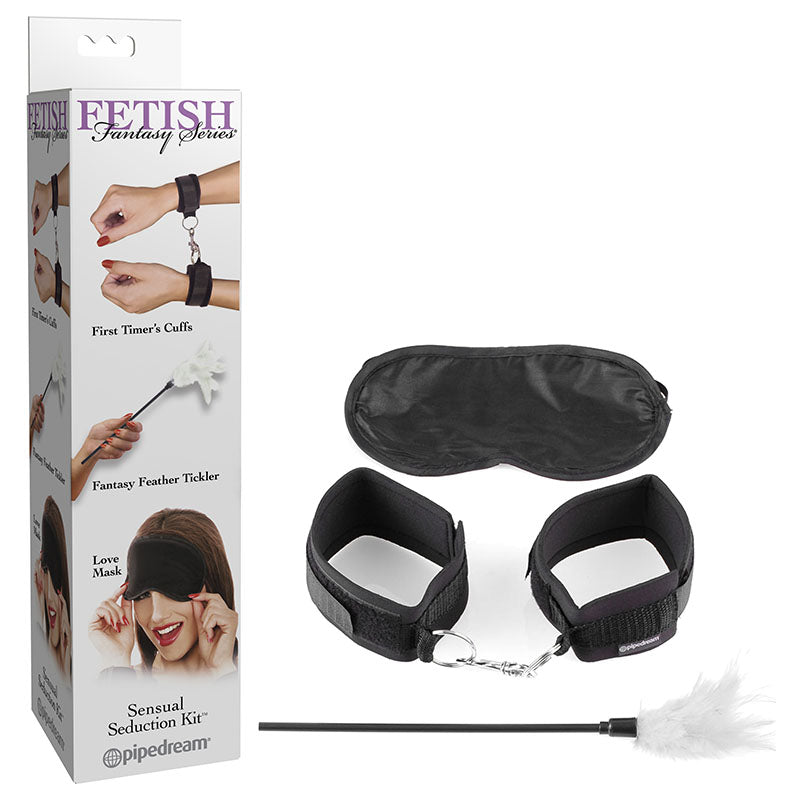 Pipedream Fetish Fantasy Series Sensual Seduction Kit - 3 Piece Set