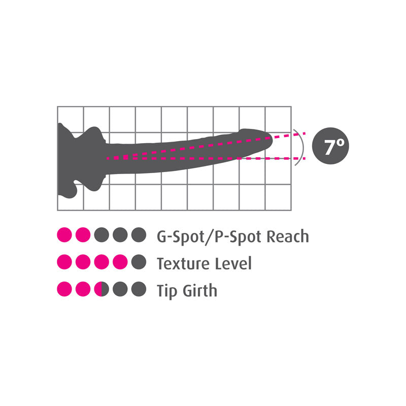 Icicles #86 Glass Dildo - Realistic Veiny Design, Suction Base, Strap-On Compatible (17cm)