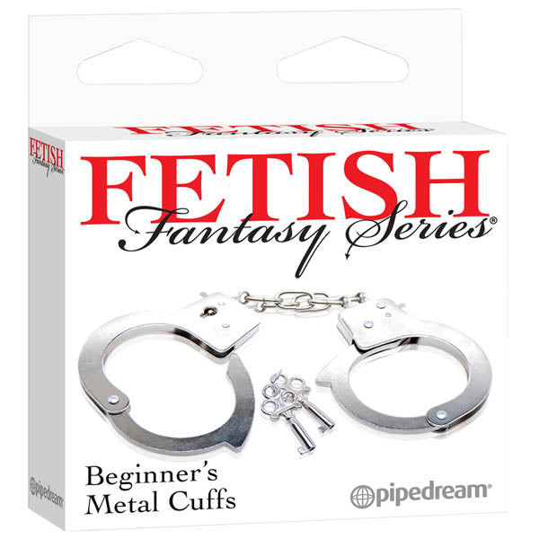 Pipedream Fetish Fantasy Series Beginner's Adjustable Metal Hand Cuffs