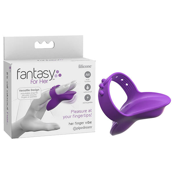 Pipedream Fantasy For Her Finger Vibrator - Whisper Quiet with Adjustable Strap