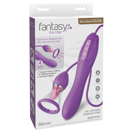 Pipedream Fantasy Her Ultimate Pleasure Max – Suction, Licking & Vibration in One