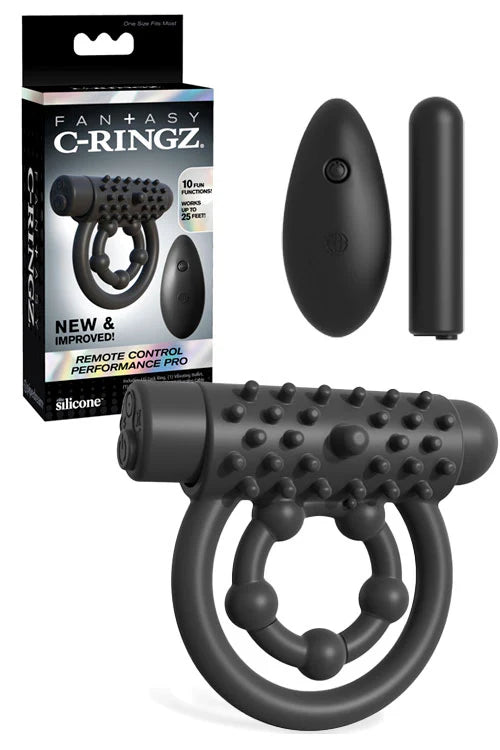 Fantasy C-Ringz Remote Control Performance Pro - Vibrating Dual Cock & Ball Ring