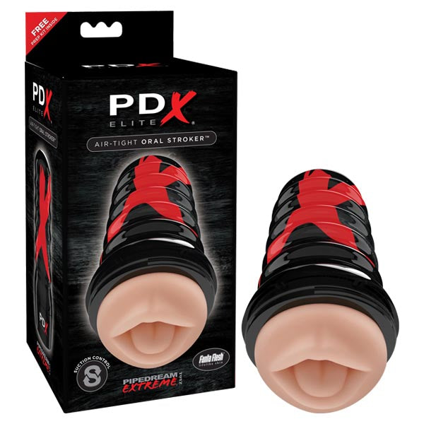 PDX Elite Air-Tight Oral Stroker with Adjustable Suction and Realistic Feel