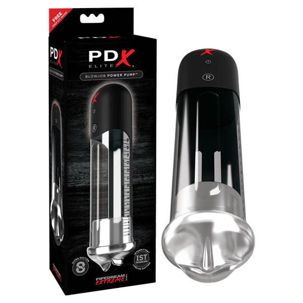 PDX Elite Blowjob Power Pump – Intermittent Suction, Penis Enlargement, Oral Stroker