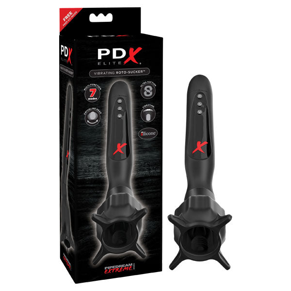 PDX Elite Vibrating Roto-Sucker – Adjustable Suction & Vibrating Head Stroker