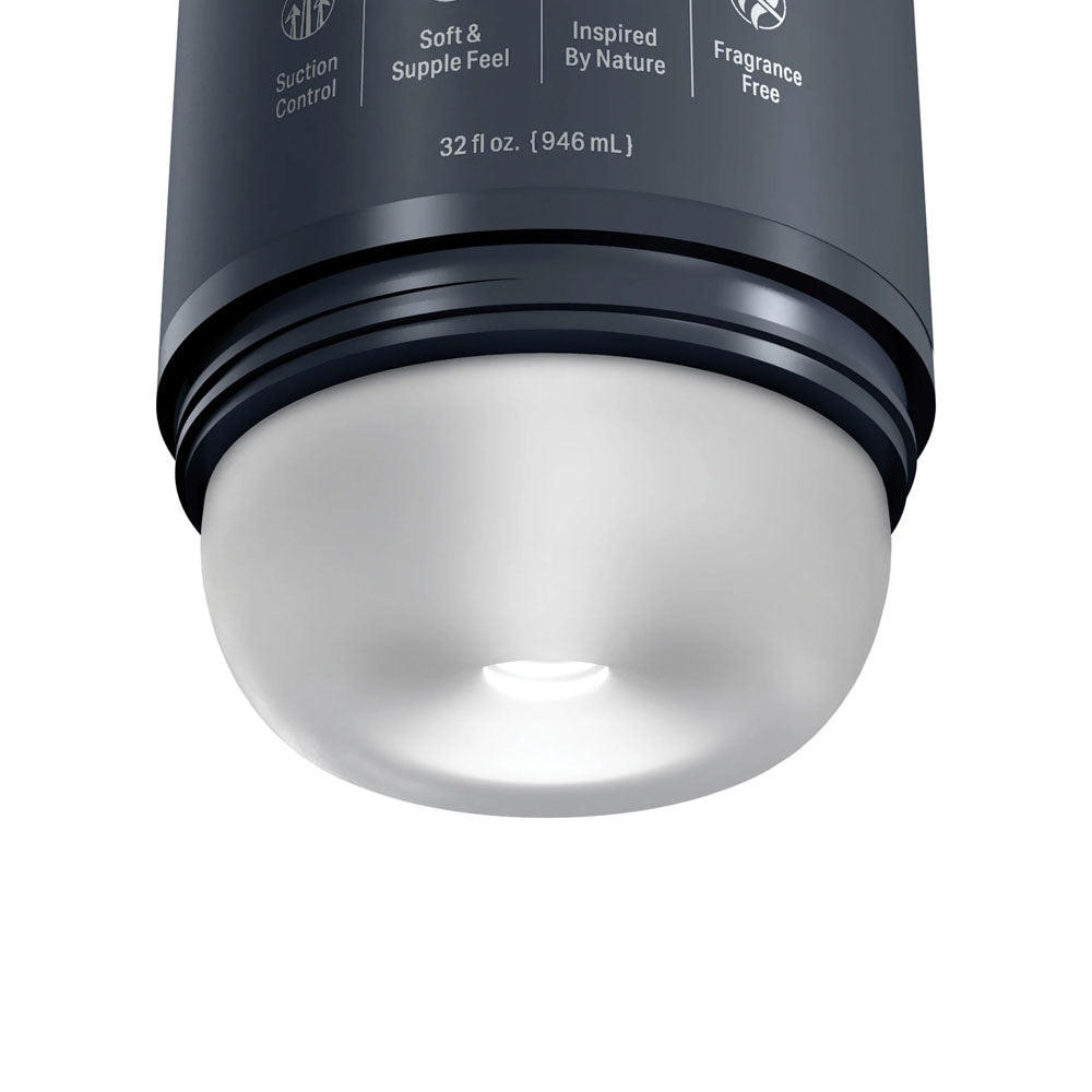 PDX Plus Shower Therapy - Deep Stroker in Discreet Shower Bottle with Suction Cup (Clear)