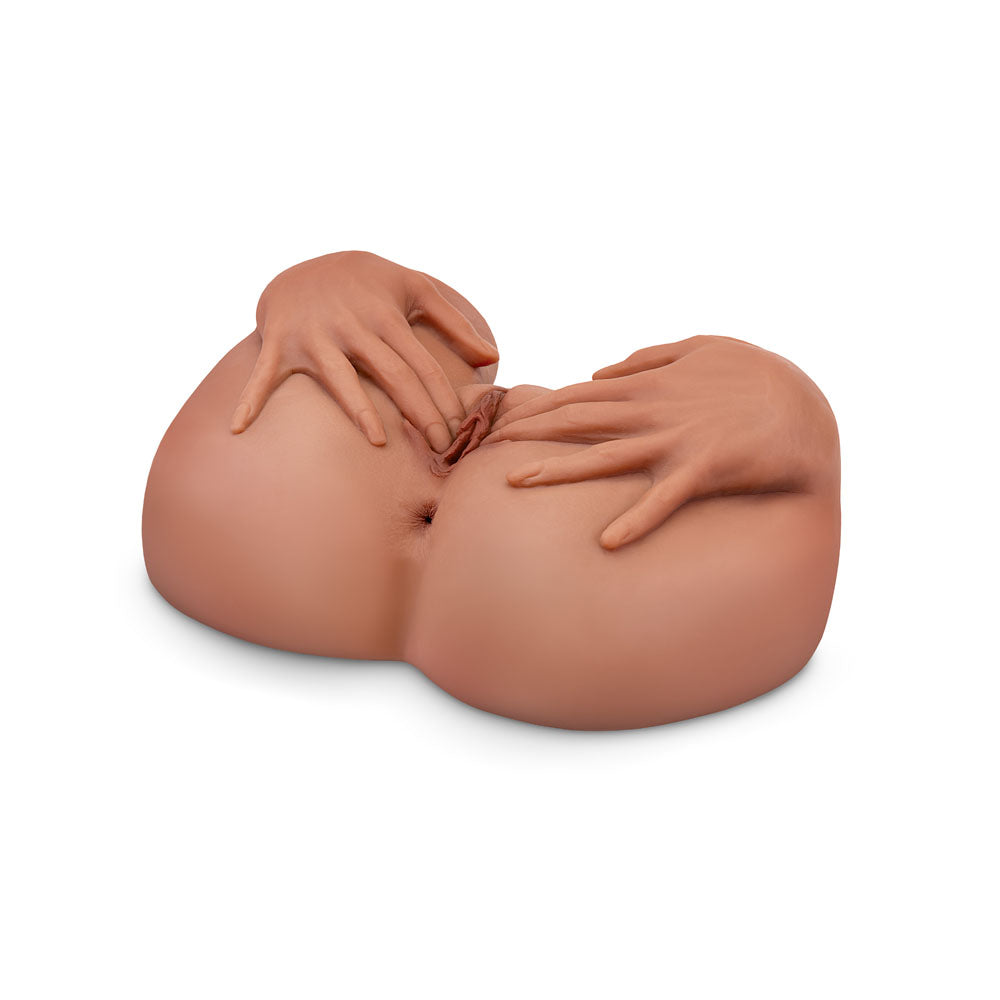 PDX Plus Spread My Tight Pussy – Ultra-Realistic Mega Masturbator (Brown)