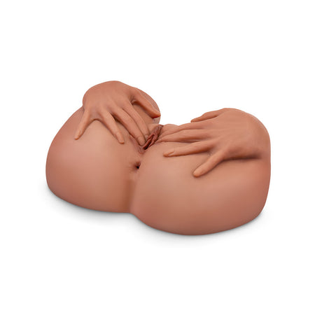 PDX Plus Spread My Tight Pussy – Ultra-Realistic Mega Masturbator (Brown)