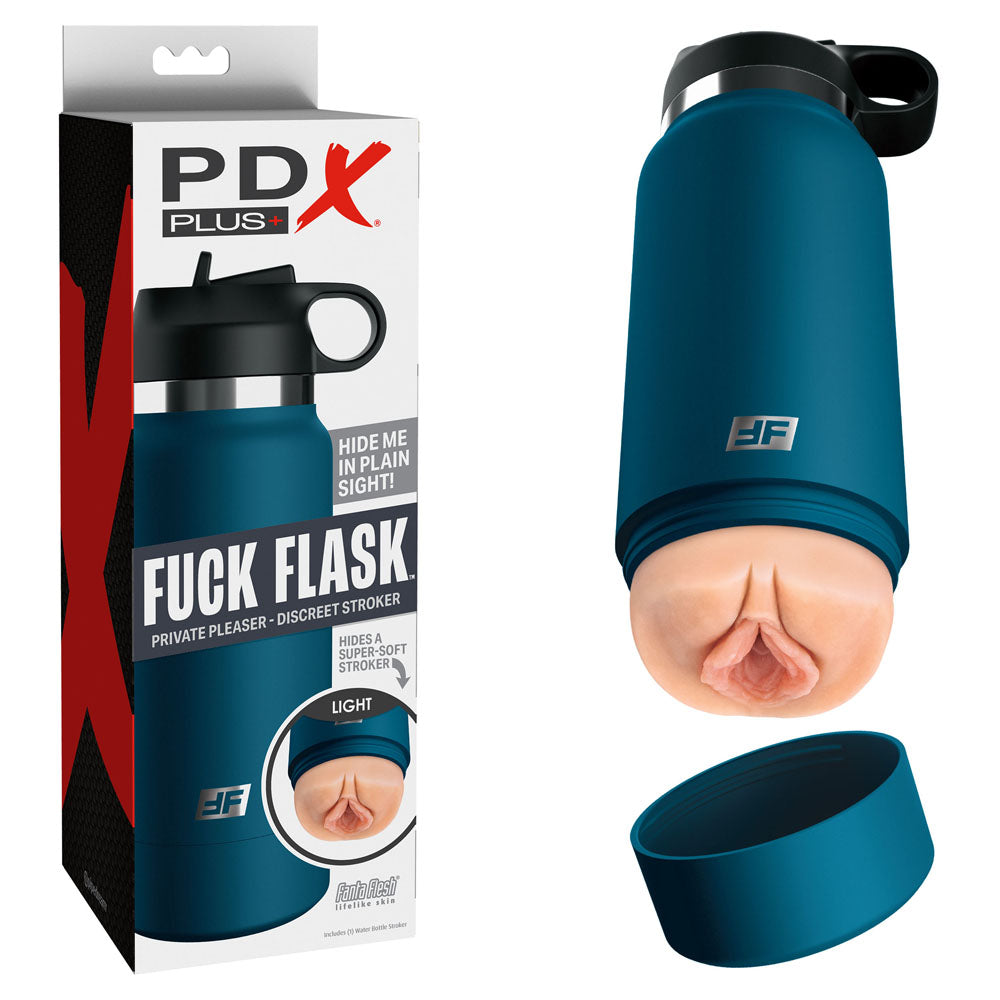 PDX Plus Fuck Flask – Discreet Stroker in a Water Bottle Design