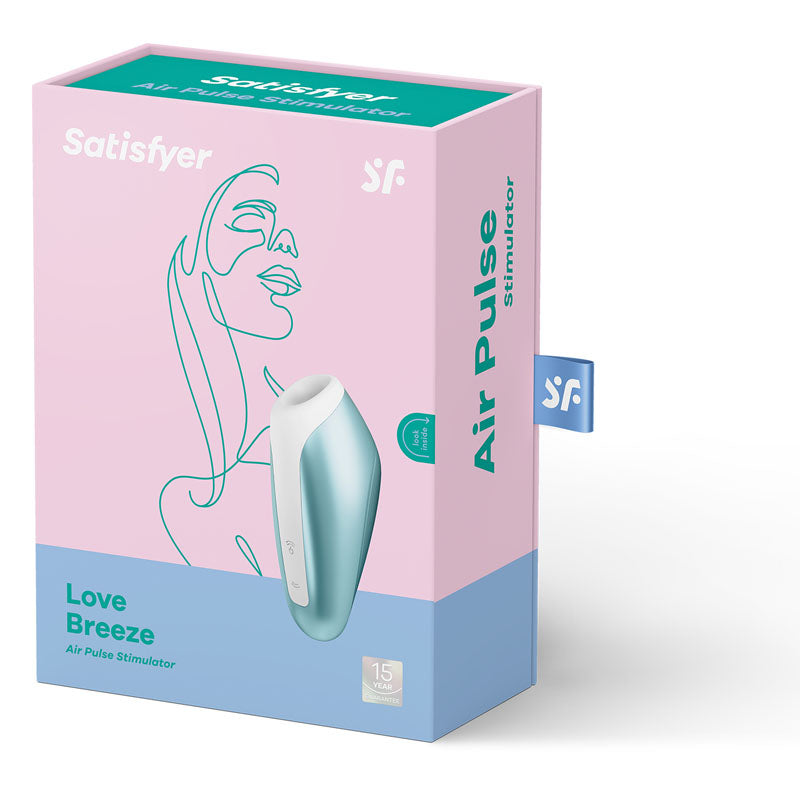 Satisfyer Love Breeze Blue | Air Pulse & Vibration | Compact & Waterproof | Body-Safe Silicone