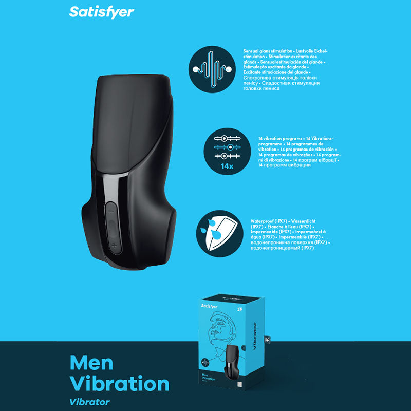 Satisfyer Men Vibration – Male Masturbator with Two Ultra-Strong Motors