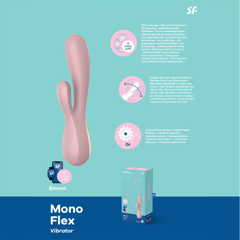 Satisfyer Mono Flex – Mauve Rabbit Vibrator with App Control