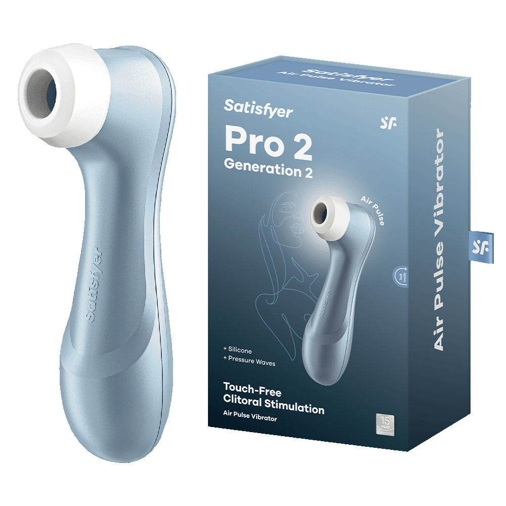 Satisfyer Pro 2 Blue – Air Pulse Clitoral Stimulator with 11 Intensities