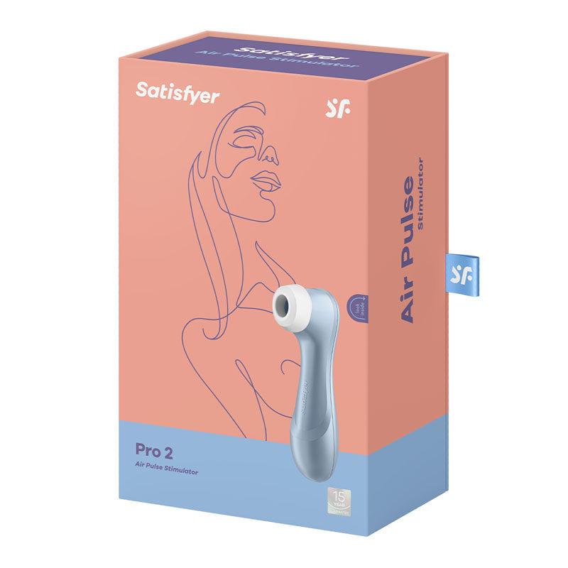 Satisfyer Pro 2 Blue – Air Pulse Clitoral Stimulator with 11 Intensities