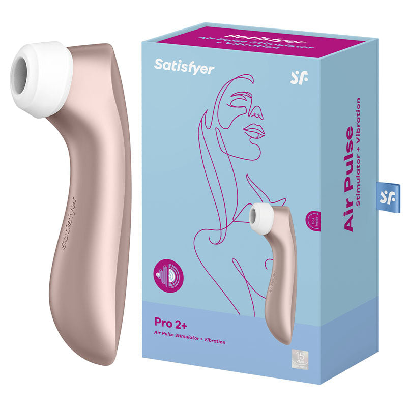 Satisfyer Pro 2+ Rose Gold - Air Pulse + Vibration