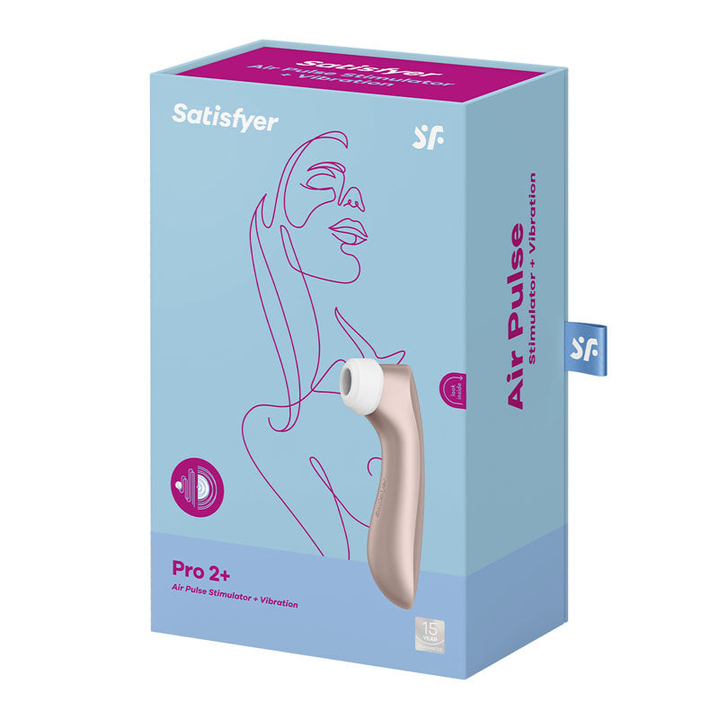 Satisfyer Pro 2+ Rose Gold - Air Pulse + Vibration