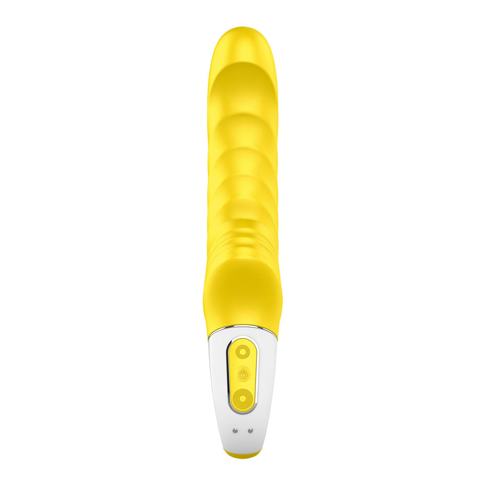 Satisfyer Yummy Sunshine – Ribbed Yellow G-Spot Vibrator