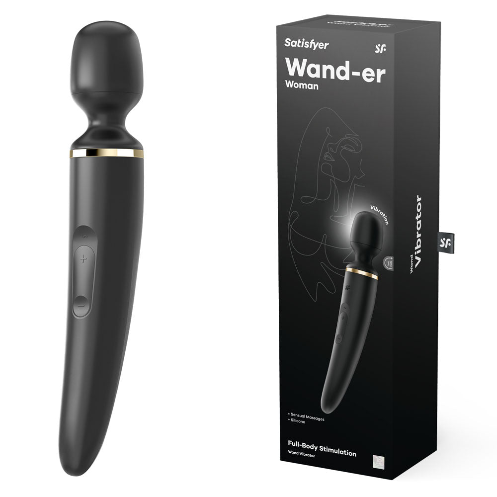 Satisfyer Wand-er Woman Wand Massager - 50 Vibration Settings, Soft Silicone