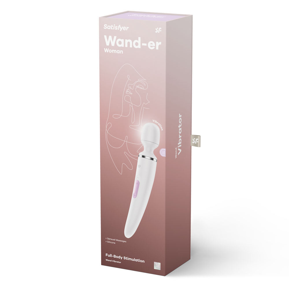 Satisfyer Wand-er Woman Wand Massager - 50 Vibration Settings, Soft Silicone