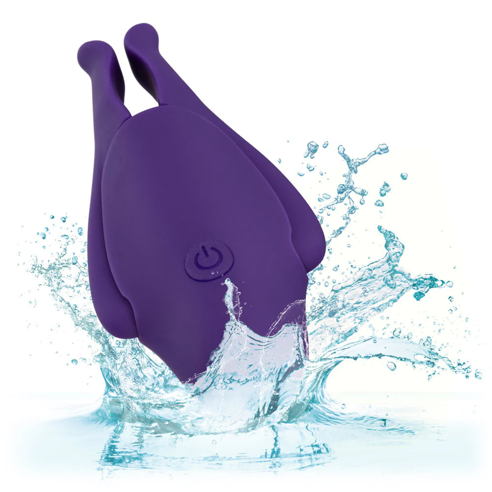 CalExotics Nipplettes - Adjustable Nipple Clamps with 12 Vibration (Purple)