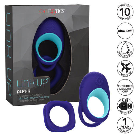 CalExotics Link Up Alpha – Powerful Vibrating Couples’ Ring