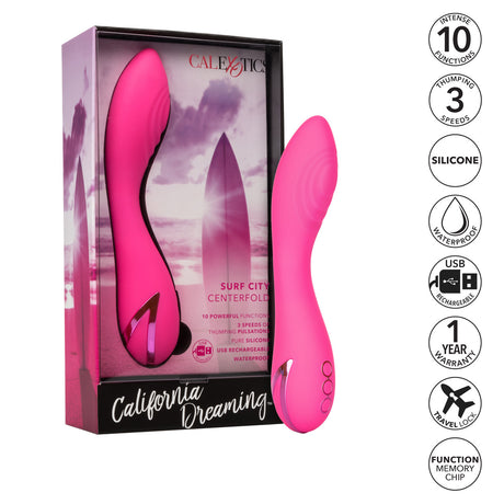 California Dreaming Surf City Centerfold – Thumping & Vibrating Wand Massager