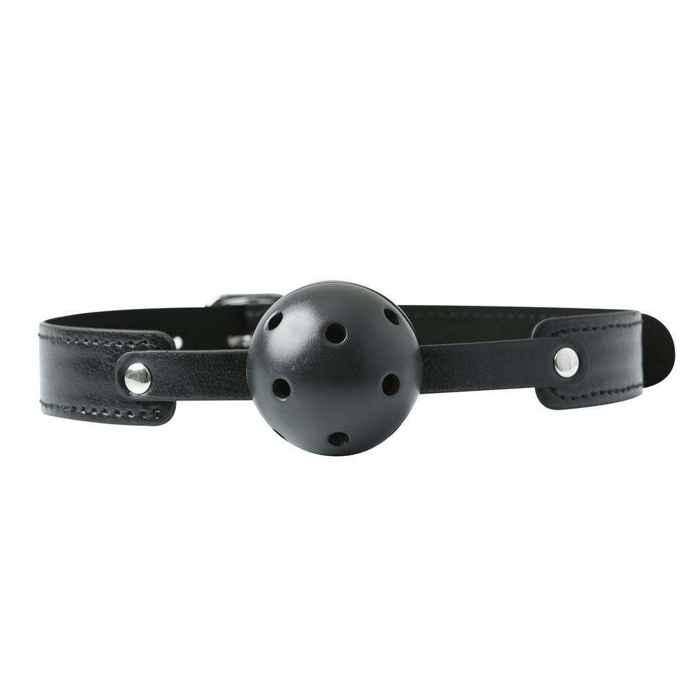 Sex & Mischief Breathable Ball Gag - Breathable Ball with Adjustable Strap