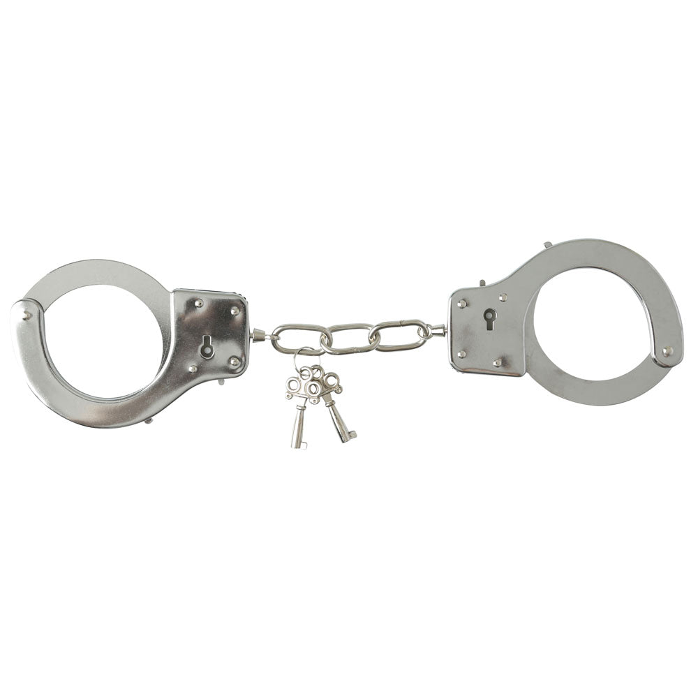 Sex & Mischief Metal Handcuffs – Compact and Sleek