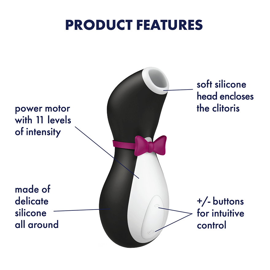 Satisfyer Penguin – Cute Air Pulse Vibrator with 11 Intensities