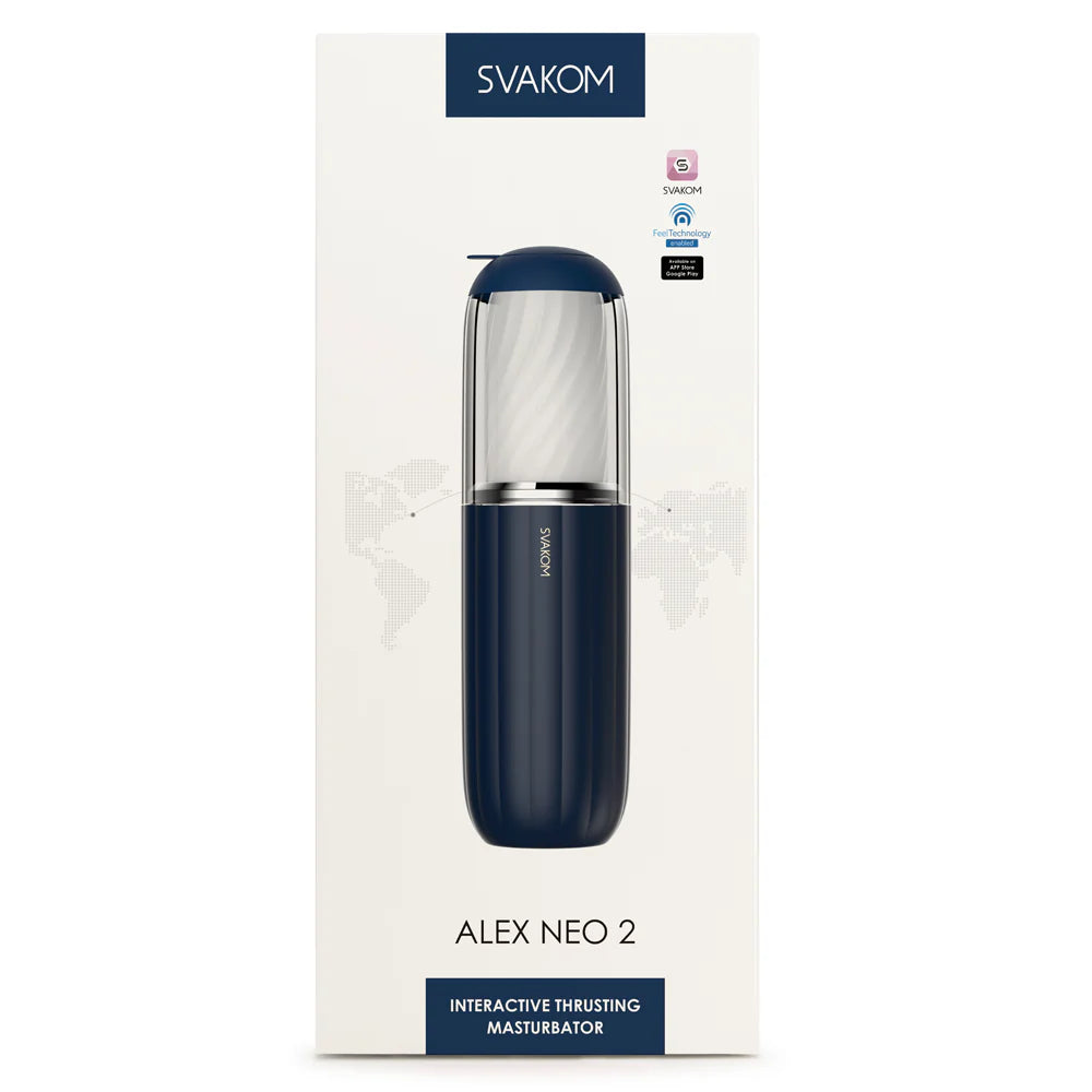 SVAKOM Alex Neo 2 Thrusting Stroker - App-Controlled & Video Interactive