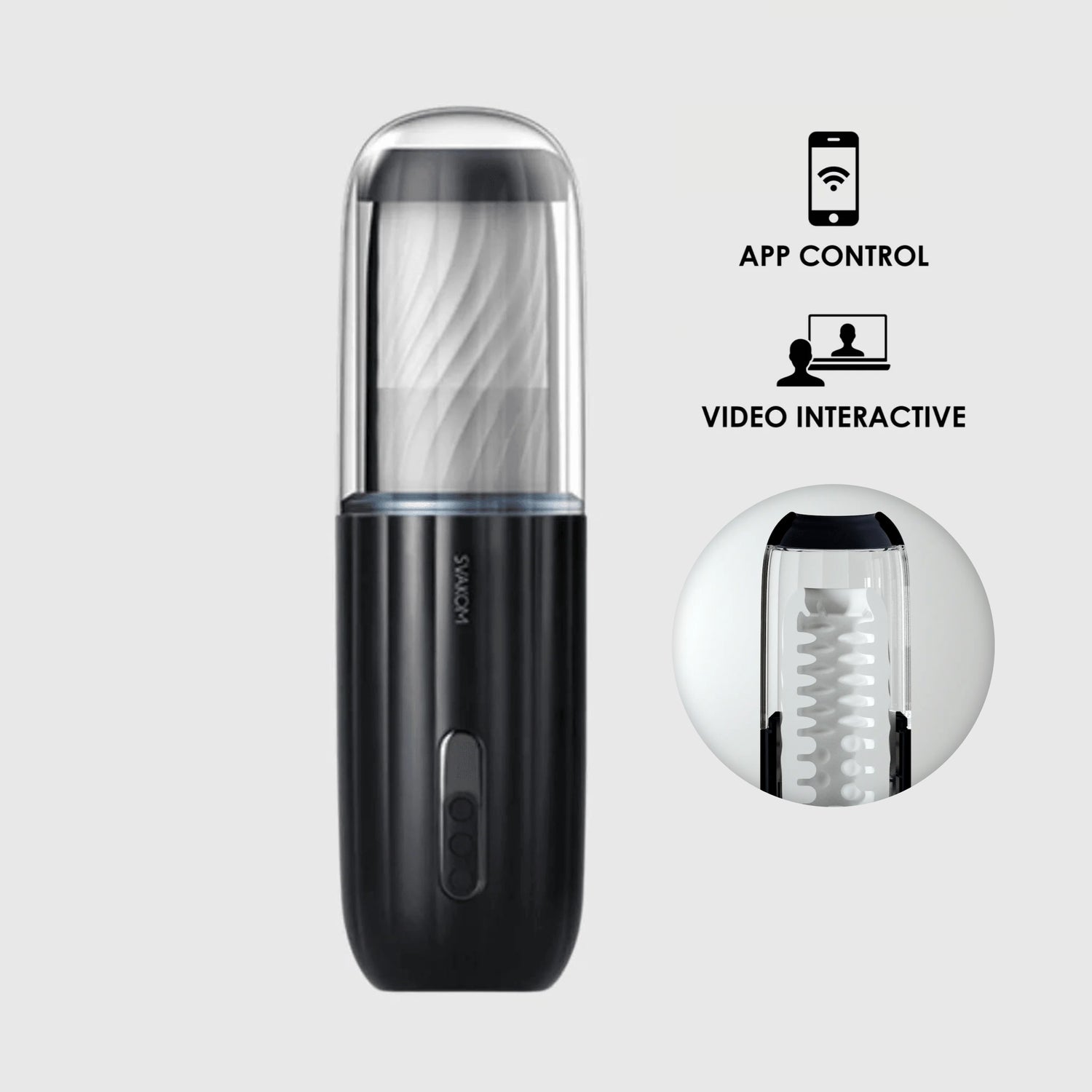 SVAKOM Alex Neo 2 Thrusting Stroker - App-Controlled & Video Interactive