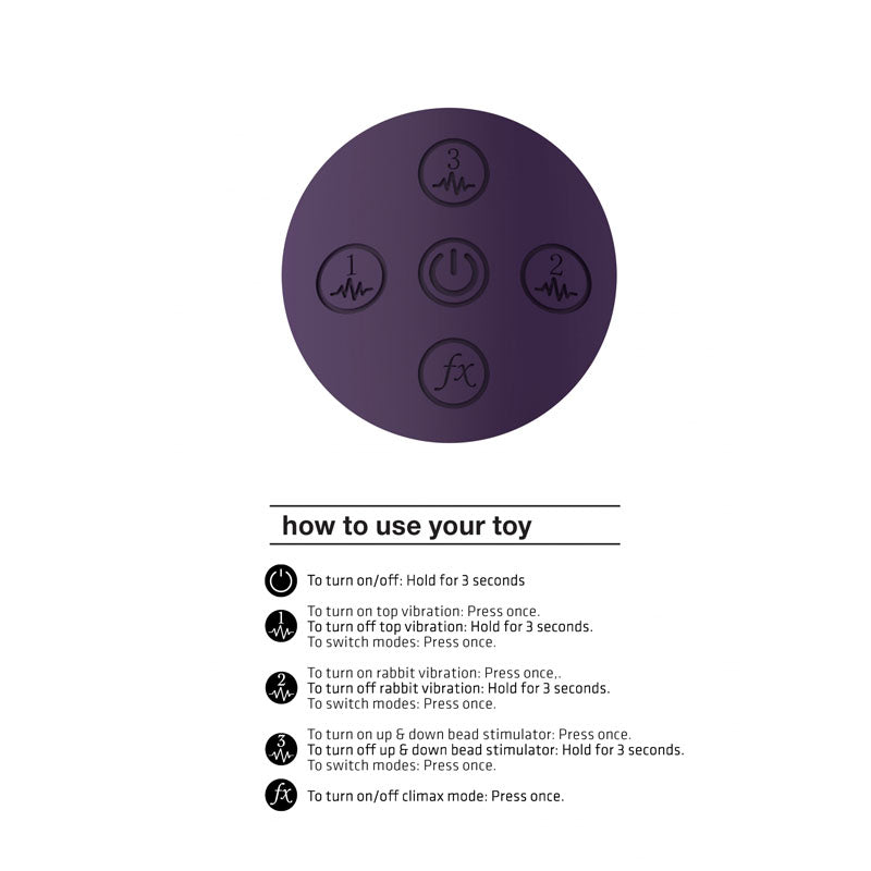 VIVE Halo Rabbit Vibrator with Triple Motors & Moving Ring - Waterproof & Quiet