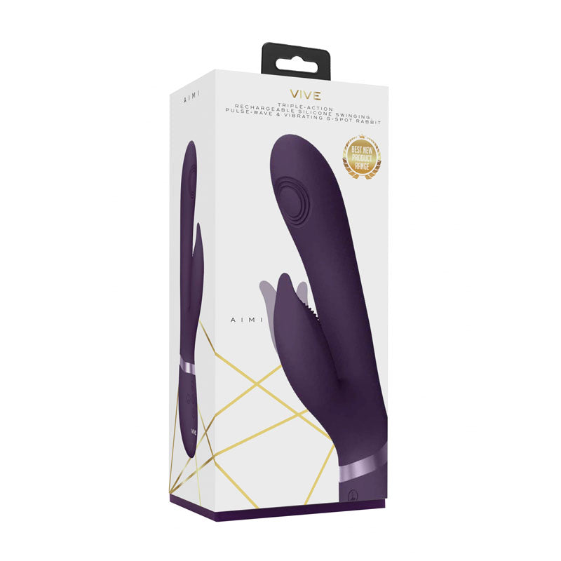 VIVE Aimi Pulse-Wave Rabbit Vibrator - Triple Motors, Side to Side Motion | Waterproof & Quiet