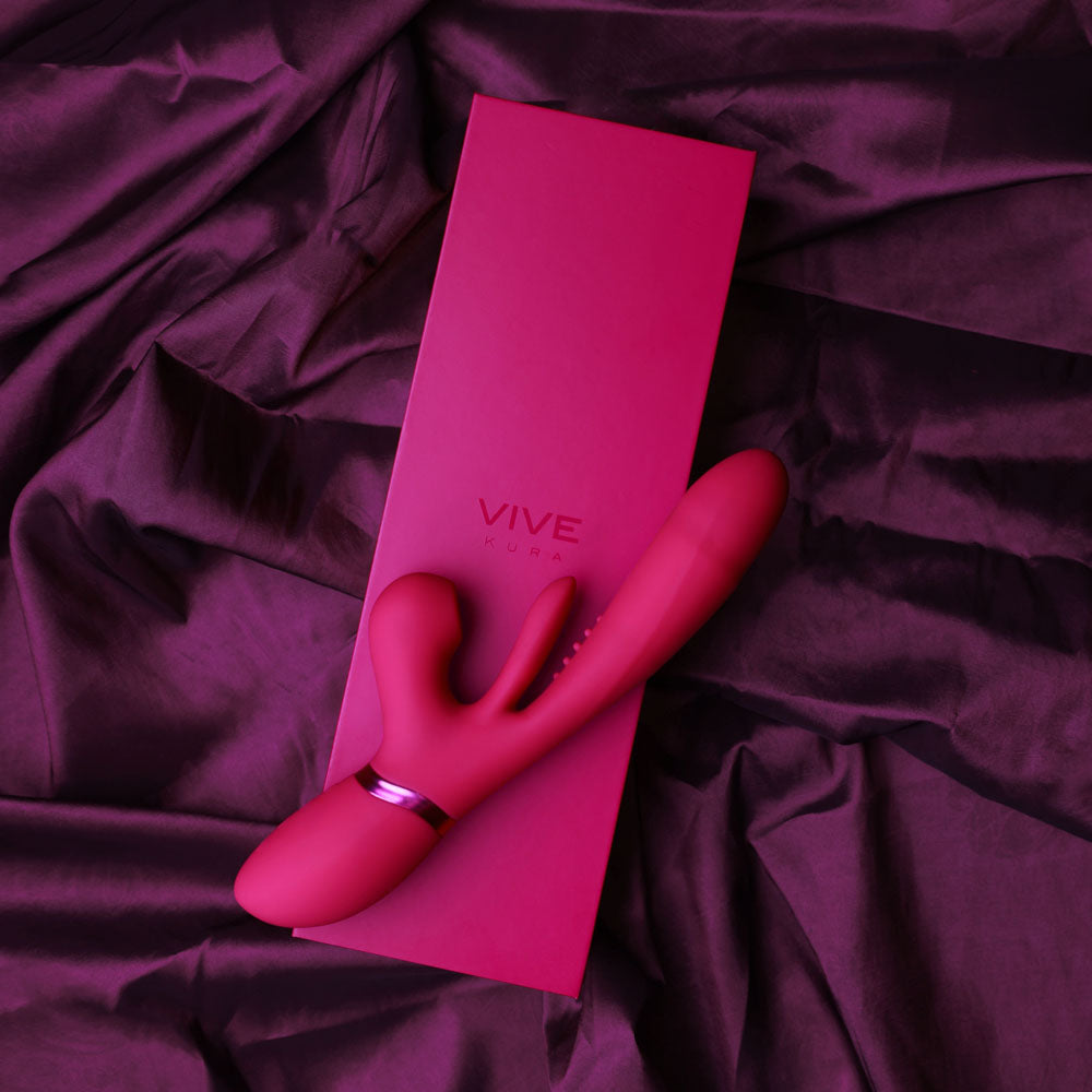 VIVE Ena Thrusting Vibrator - Flapping Shaft & Air Wave Stimulator | Waterproof & Quiet