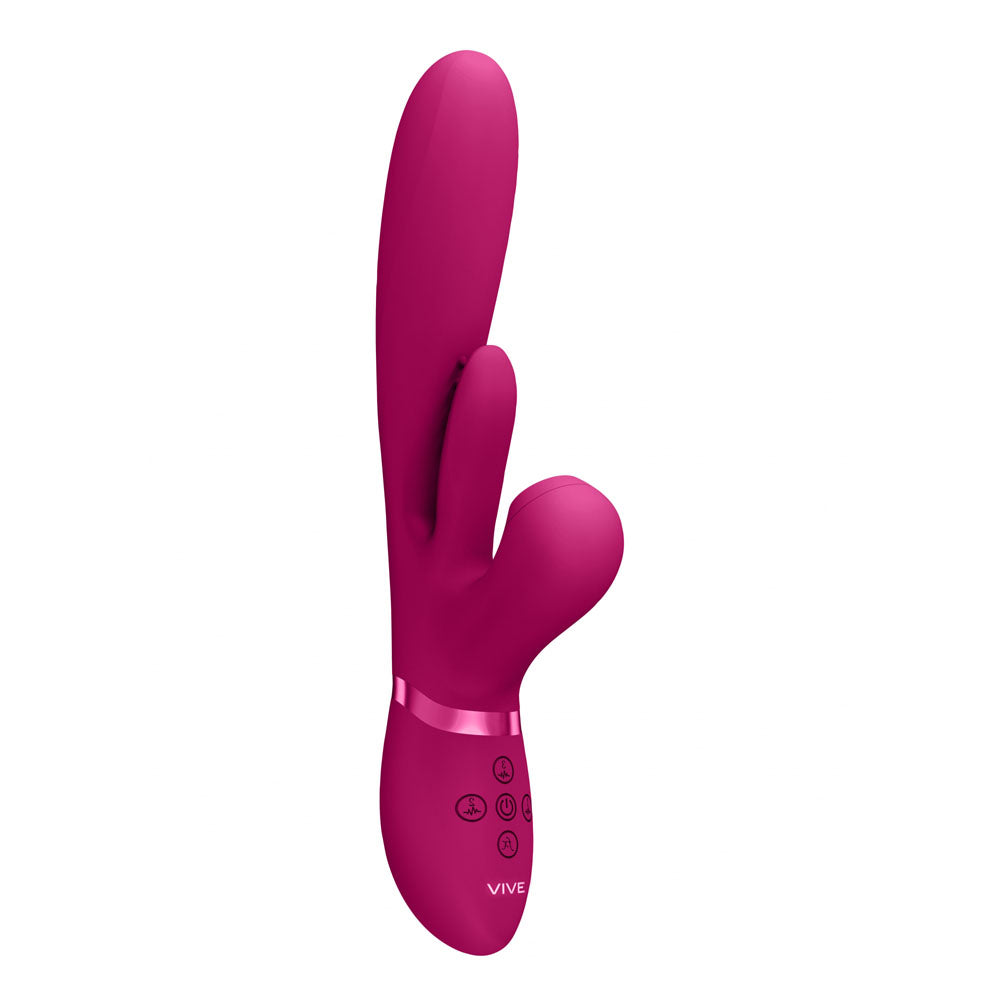 VIVE Ena Thrusting Vibrator - Flapping Shaft & Air Wave Stimulator | Waterproof & Quiet