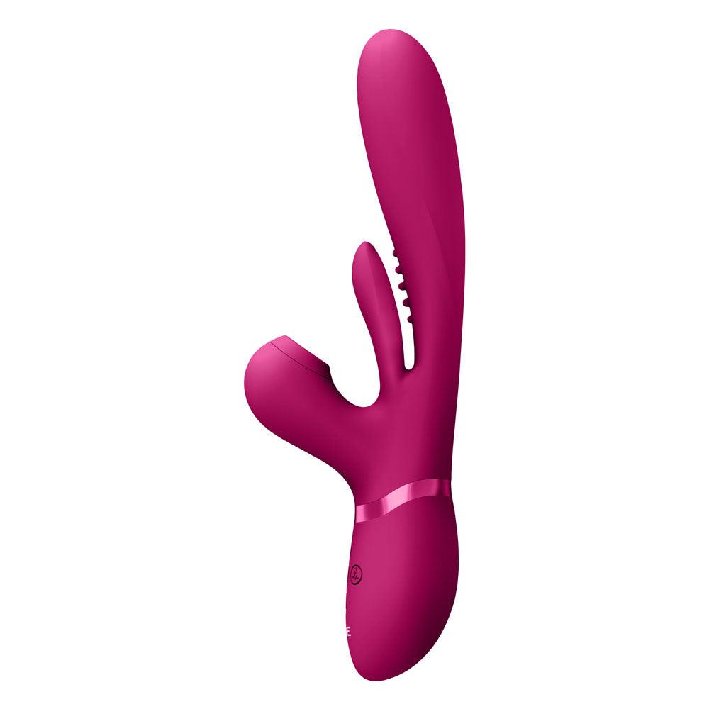 VIVE Ena Thrusting Vibrator - Flapping Shaft & Air Wave Stimulator | Waterproof & Quiet