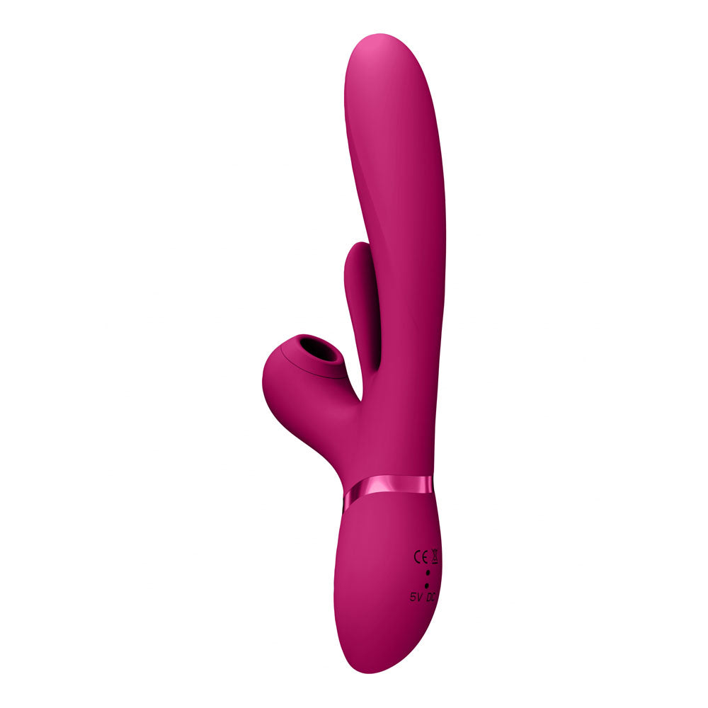 VIVE Ena Thrusting Vibrator - Flapping Shaft & Air Wave Stimulator | Waterproof & Quiet