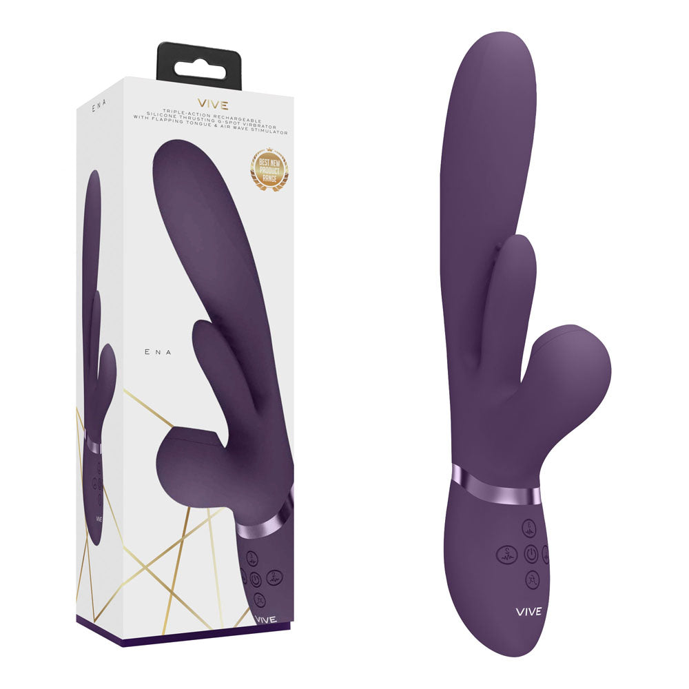 Shots Vive Ena –Thrusting & Rabbit Air Pulse Vibrator