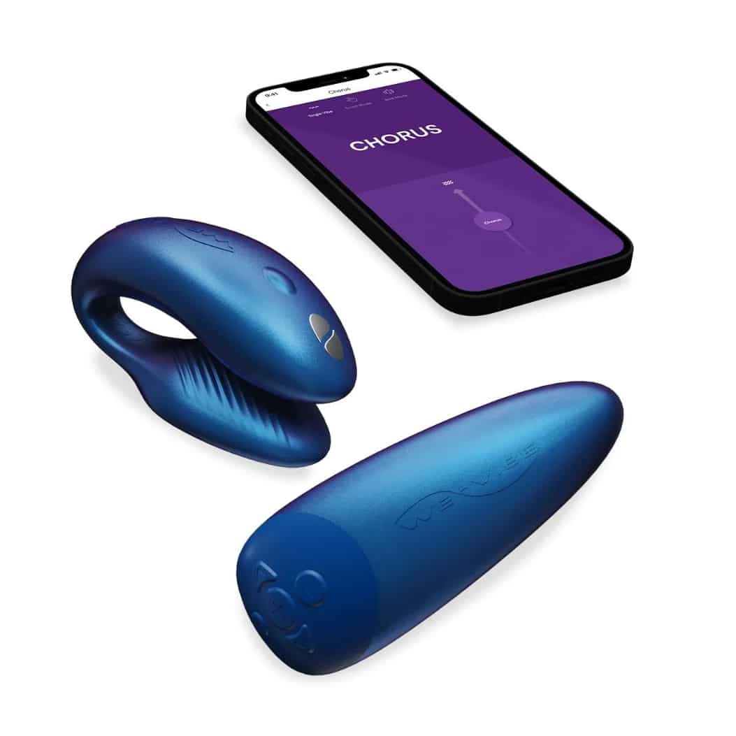 Chorus by We-Vibe - Adjustable Couples Vibrator - App Controlled & Waterproof (Blue)