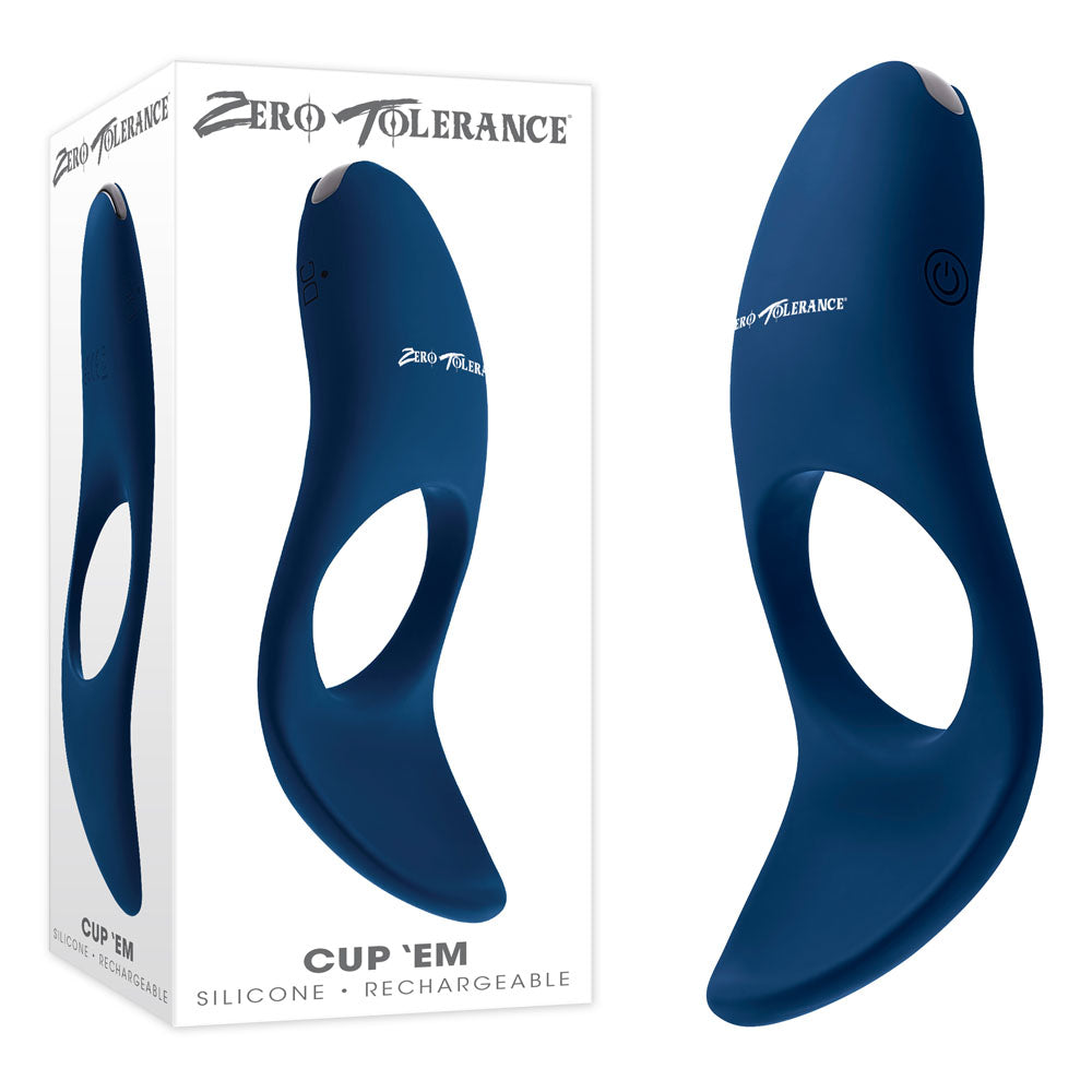 Zero Tolerance Cup 'Em Vibrating Ball-Tickling Cock Ring